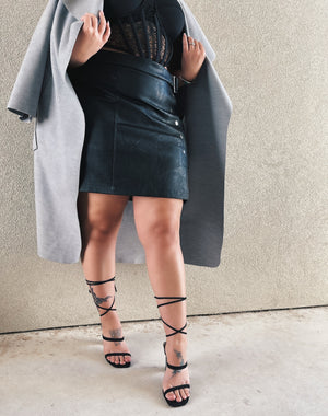 Tina Vegan Leather Skirt