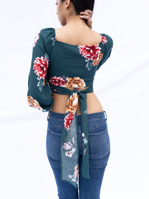 Muriayha Floral Crop Top